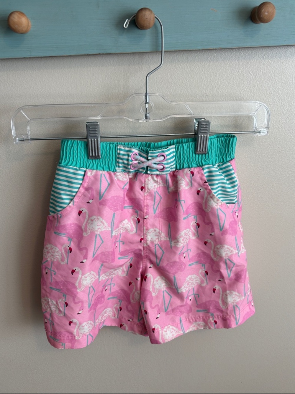 Matilda Jane size 6 Pink Flamingo Print swimsuit